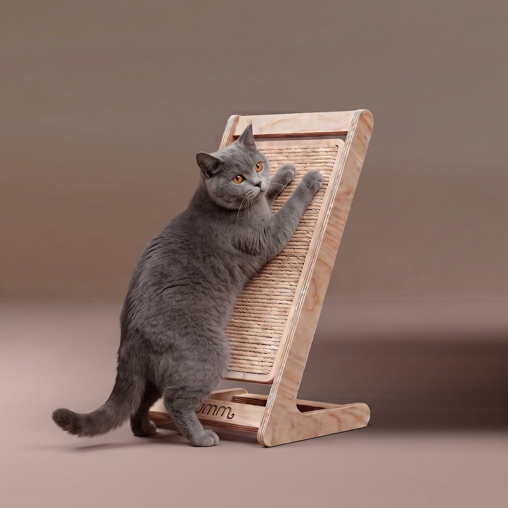 Klo Scratcher, kedi tırmalarken